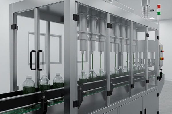 Automatic pesticides filling machine filling liquid into bottles safely