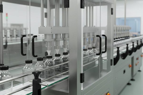 Automatic powder filling and capping machine filling and sealing bottles