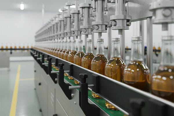 Automatic ROPP capping machine sealing aluminum caps on bottles