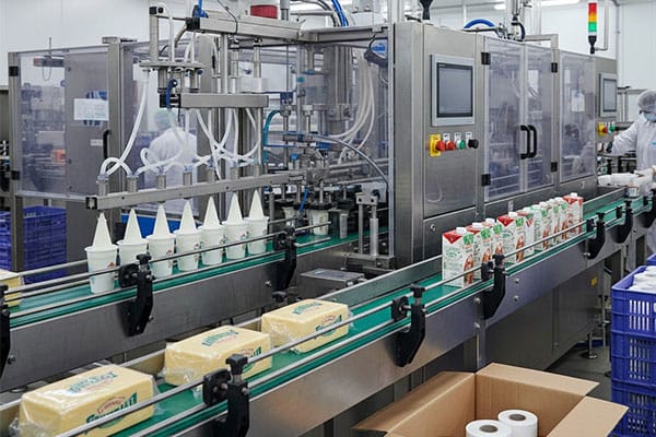 Food and dairy packaging machines manufacturer in Ahmedabad with hygienic filling and sealing equipment for milk and food products